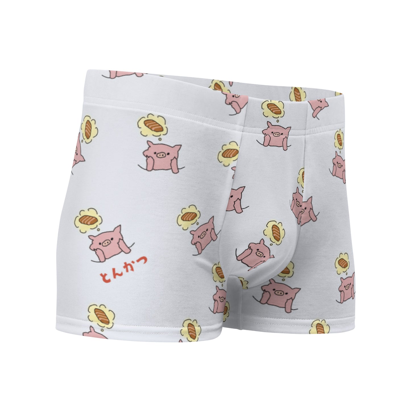 とんかつブタ柄 下着・ボクサーパンツ(ブルー)
