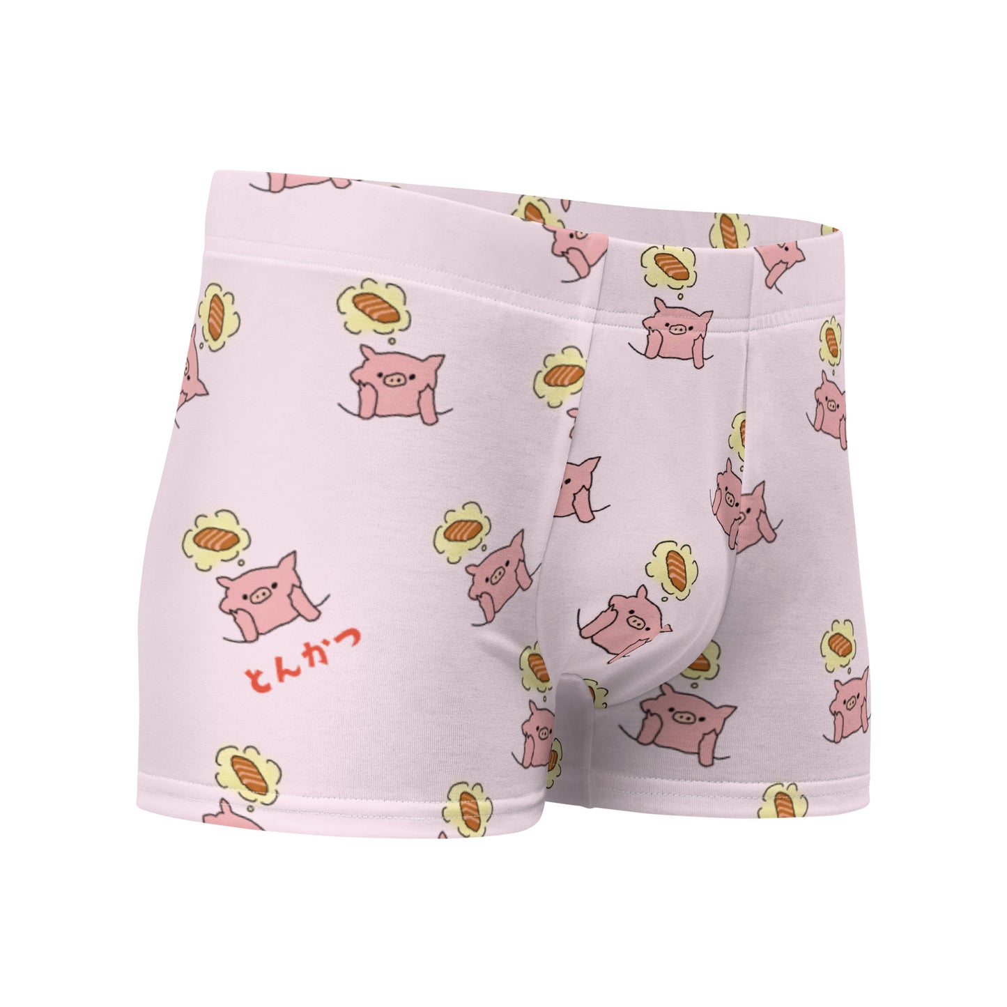 とんかつ柄 下着・ボクサーパンツ(ピンク)