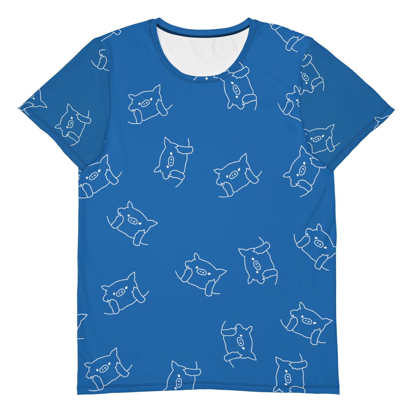 とんかつブタ 全面プリントTシャツ