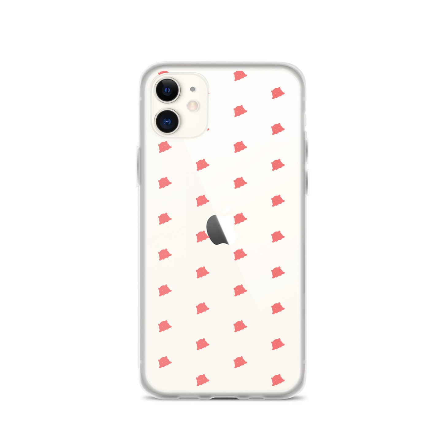 めんだこシルエットパターンiPhoneケース