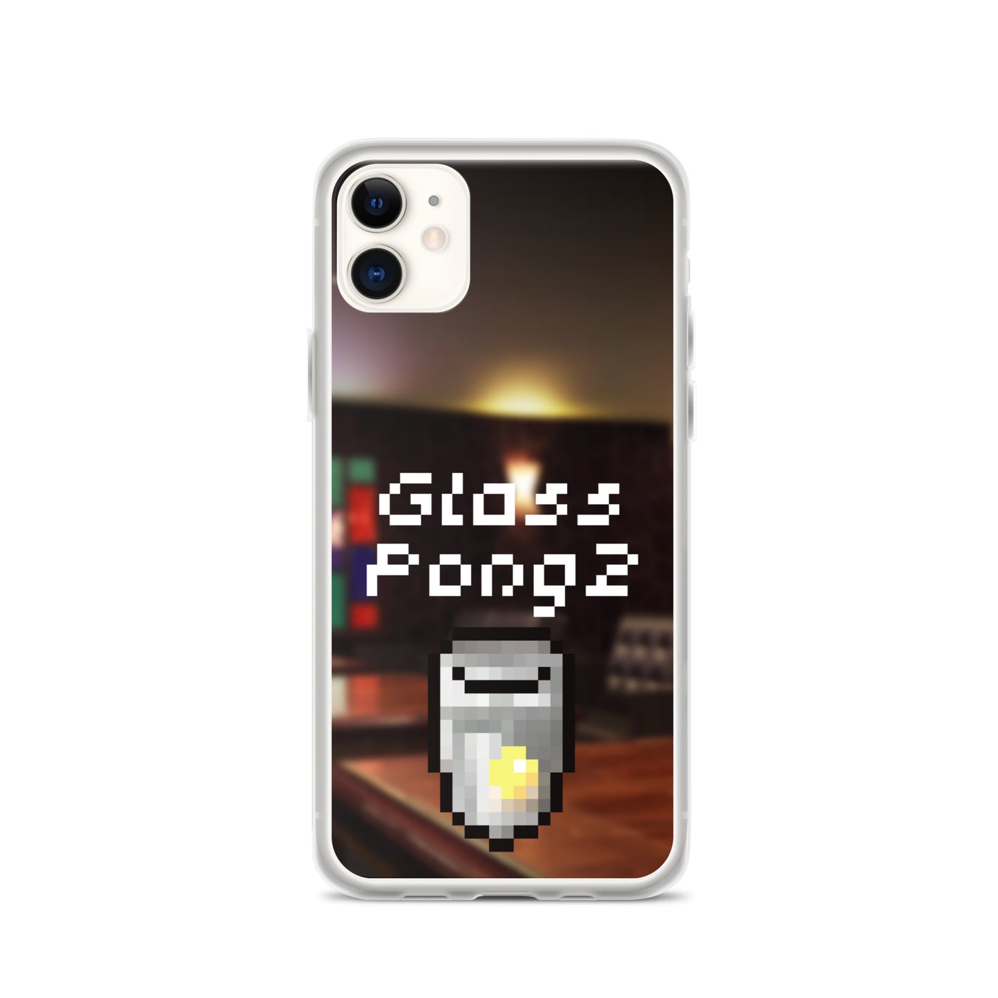 Glass Pong2 dot iPhoneケース(背景あり)