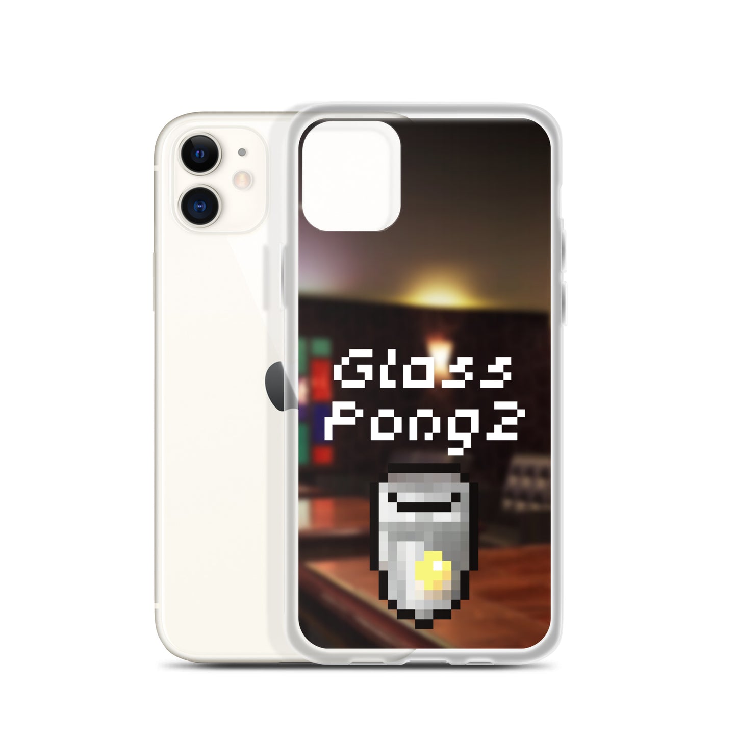 Glass Pong2 dot iPhoneケース(背景あり)