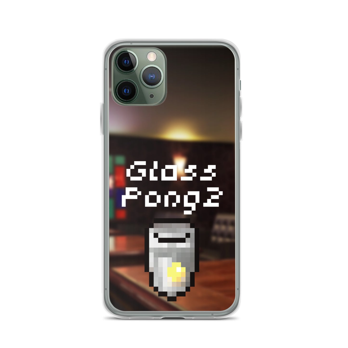Glass Pong2 dot iPhoneケース(背景あり)