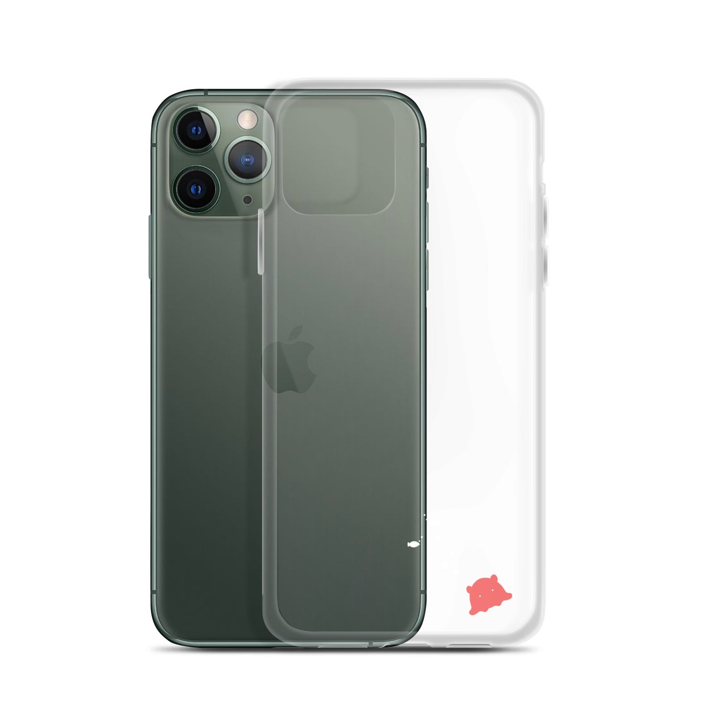 めんだこ&おさかなシルエット iPhoneケース