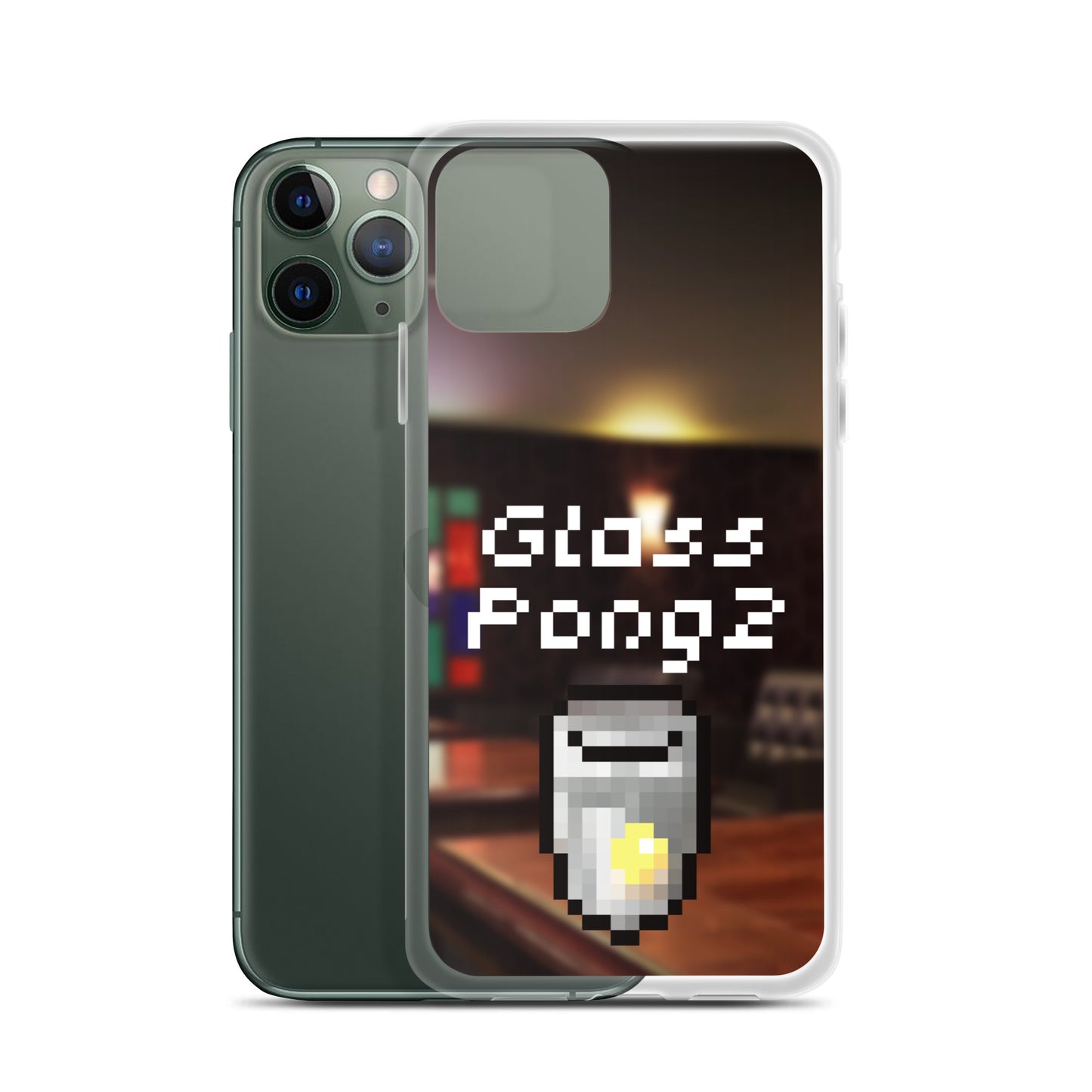 Glass Pong2 dot iPhoneケース(背景あり)