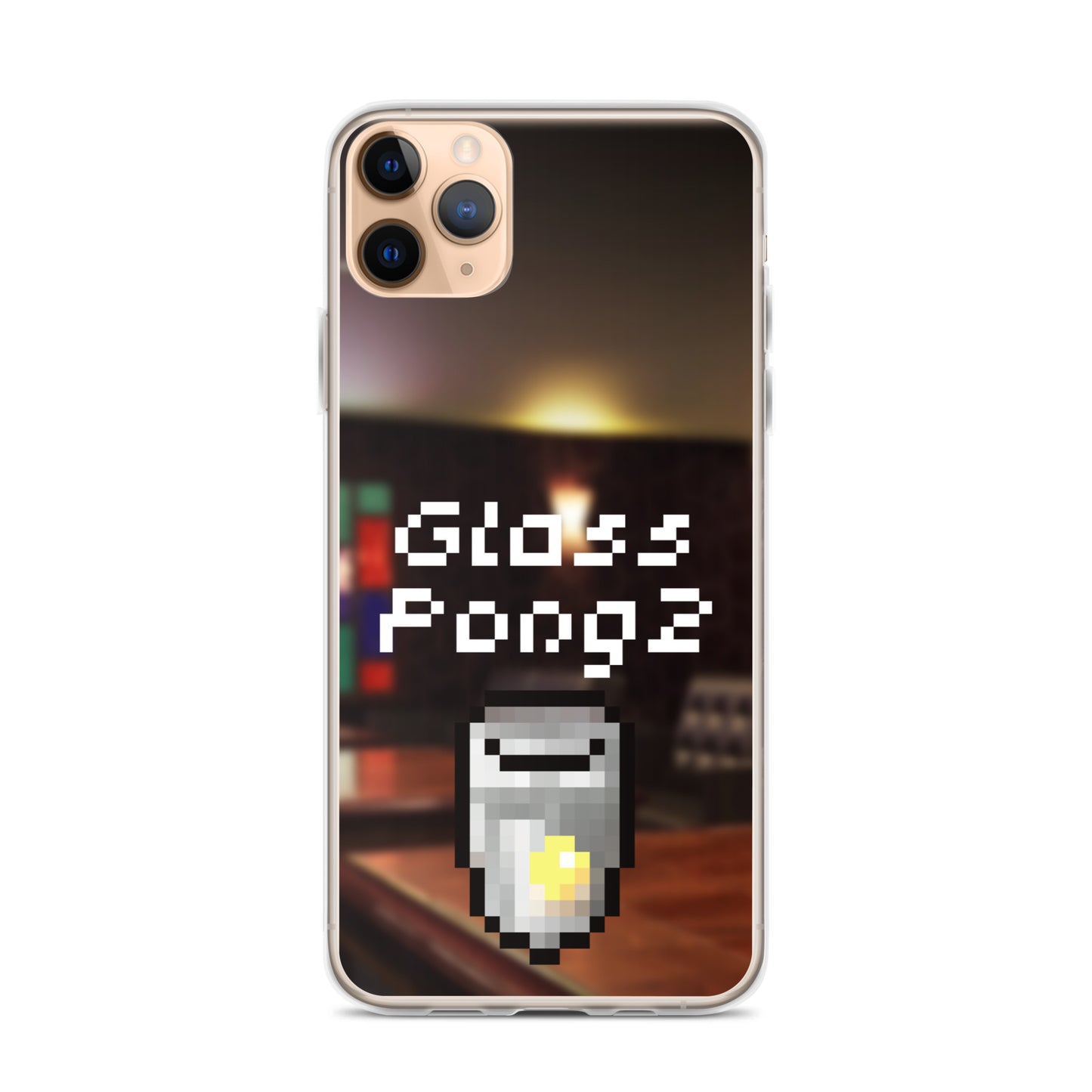 Glass Pong2 dot iPhoneケース(背景あり)