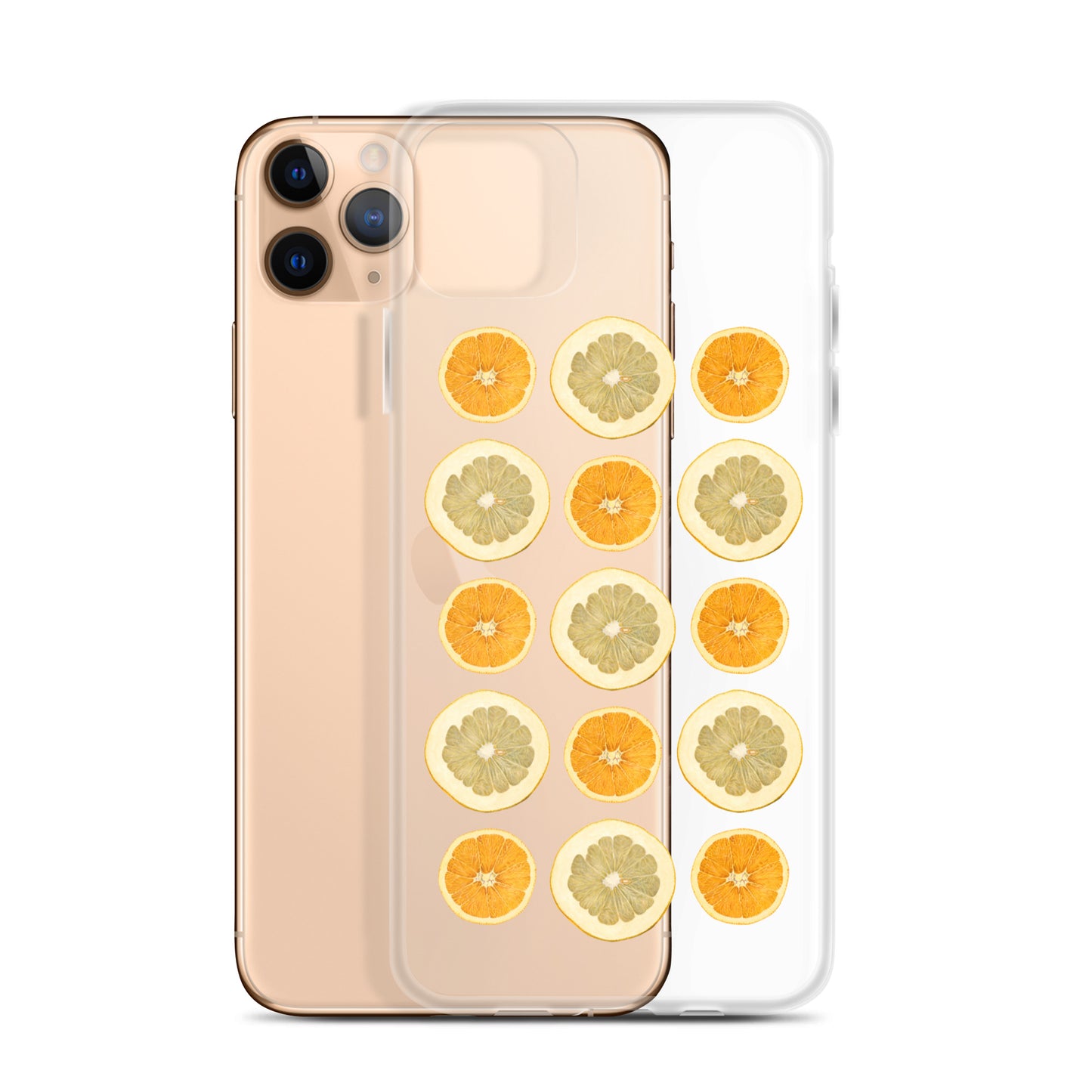 フルーツ輪切り(オレンジ&グレープフルーツ) iPhoneケース