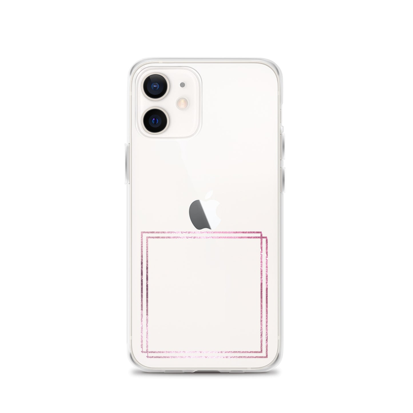 箔押し風フレーム(pink)iPhoneケース