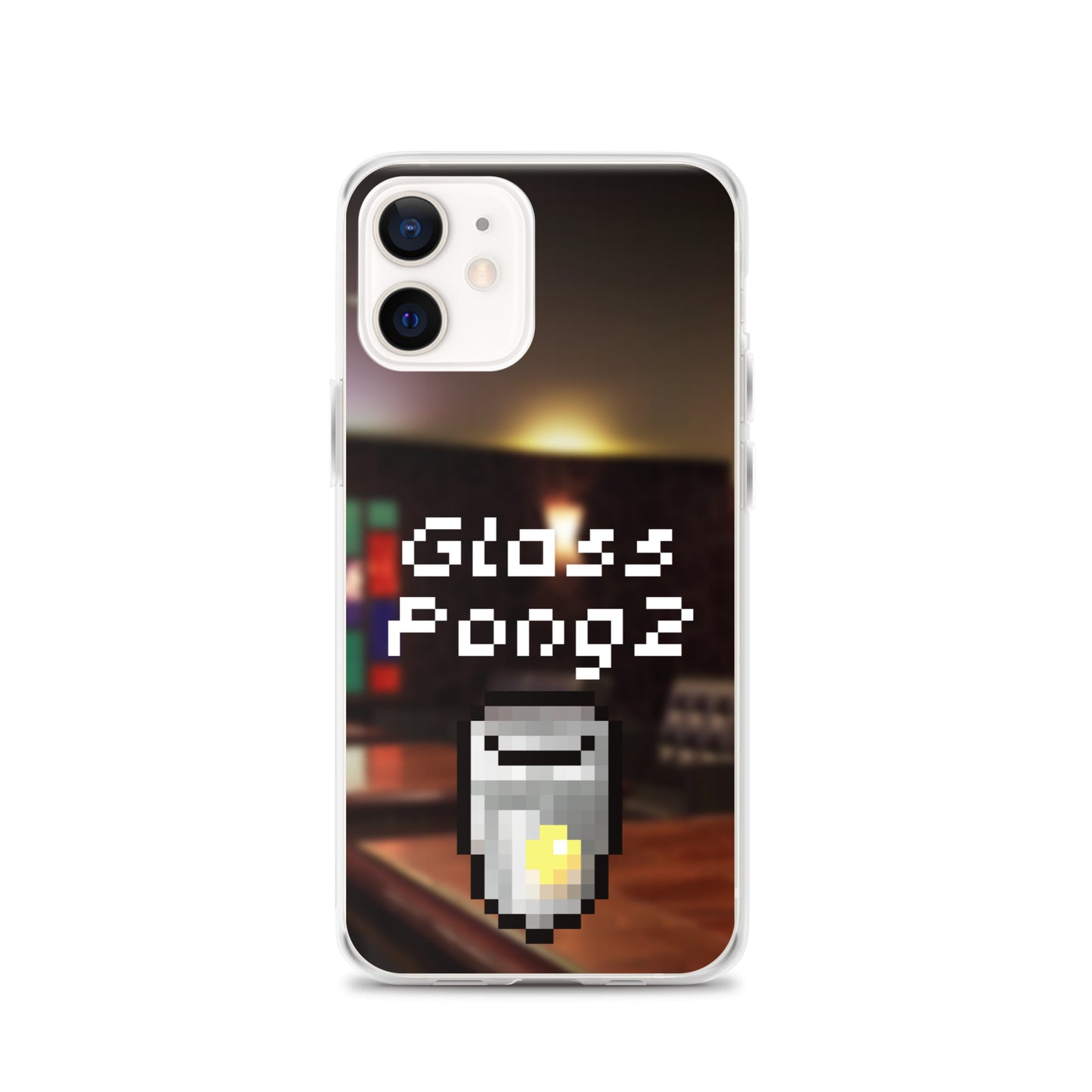Glass Pong2 dot iPhoneケース(背景あり)