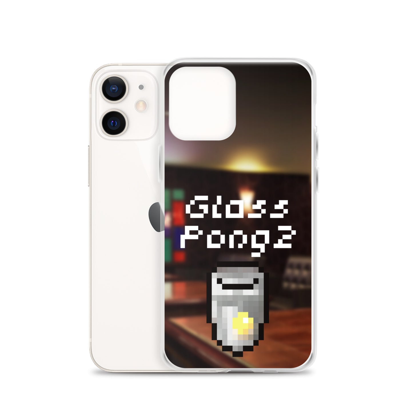 Glass Pong2 dot iPhoneケース(背景あり)