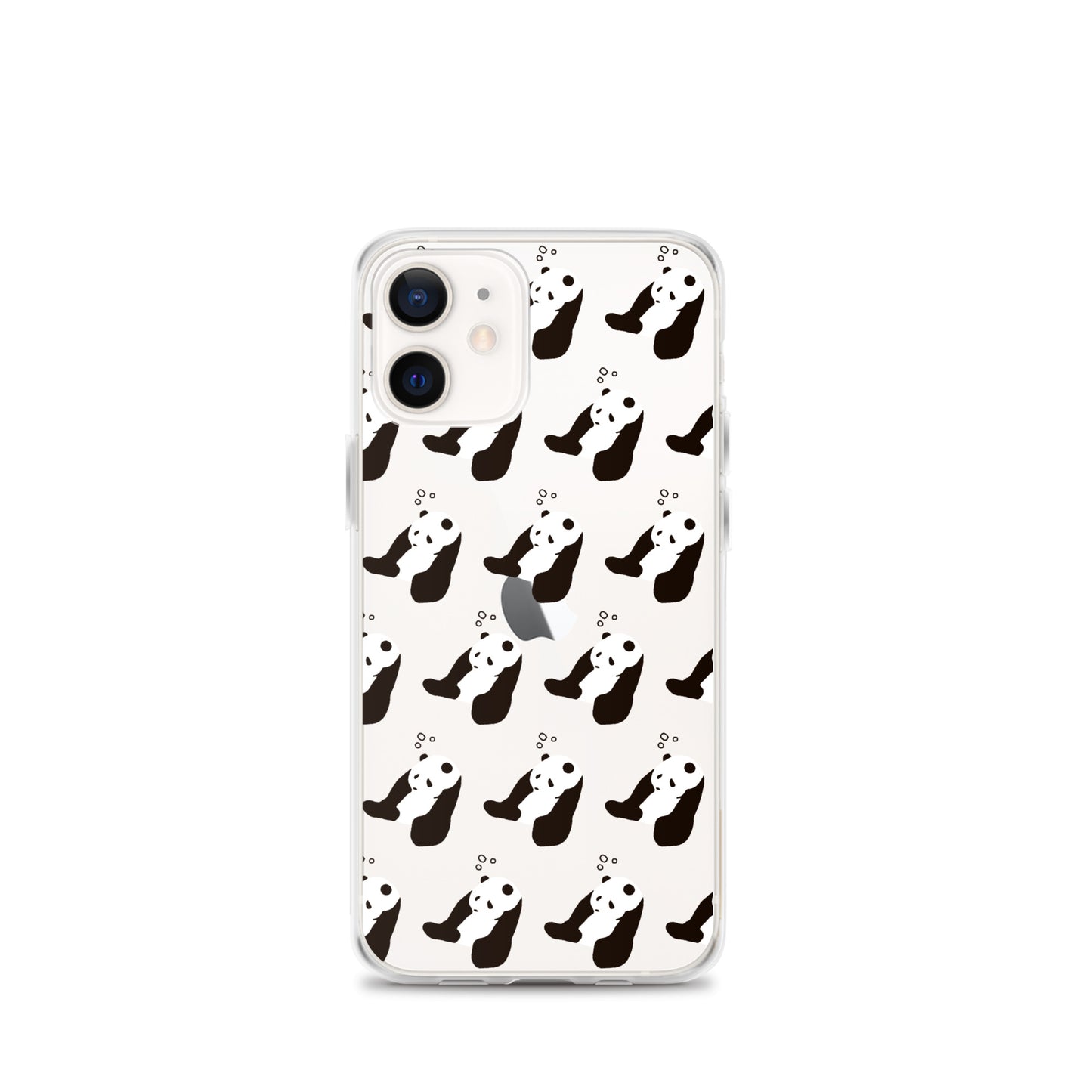 パンダ 眠たい iPhoneケース(斜め)