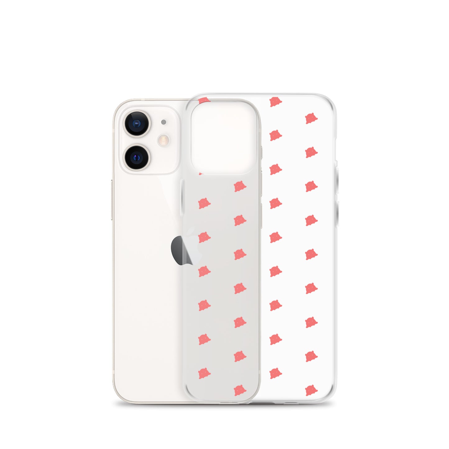 めんだこシルエットパターンiPhoneケース