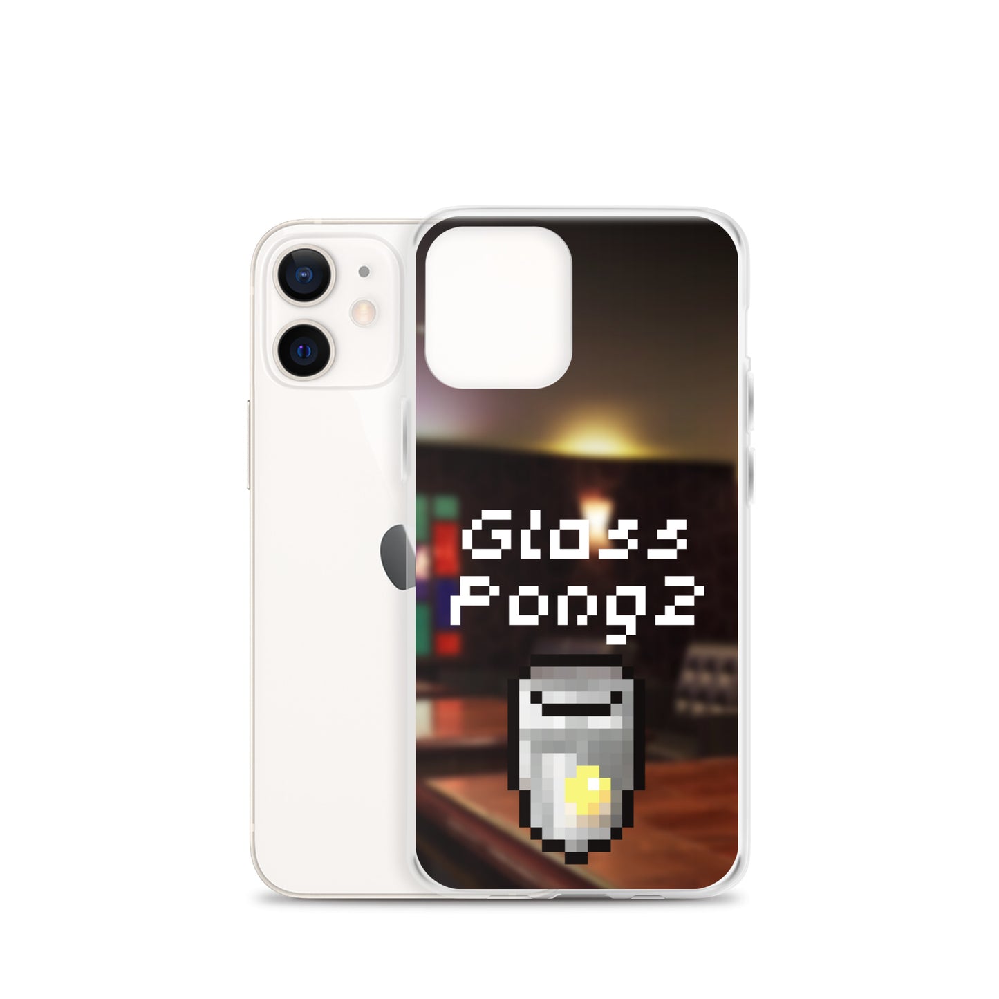 Glass Pong2 dot iPhoneケース(背景あり)