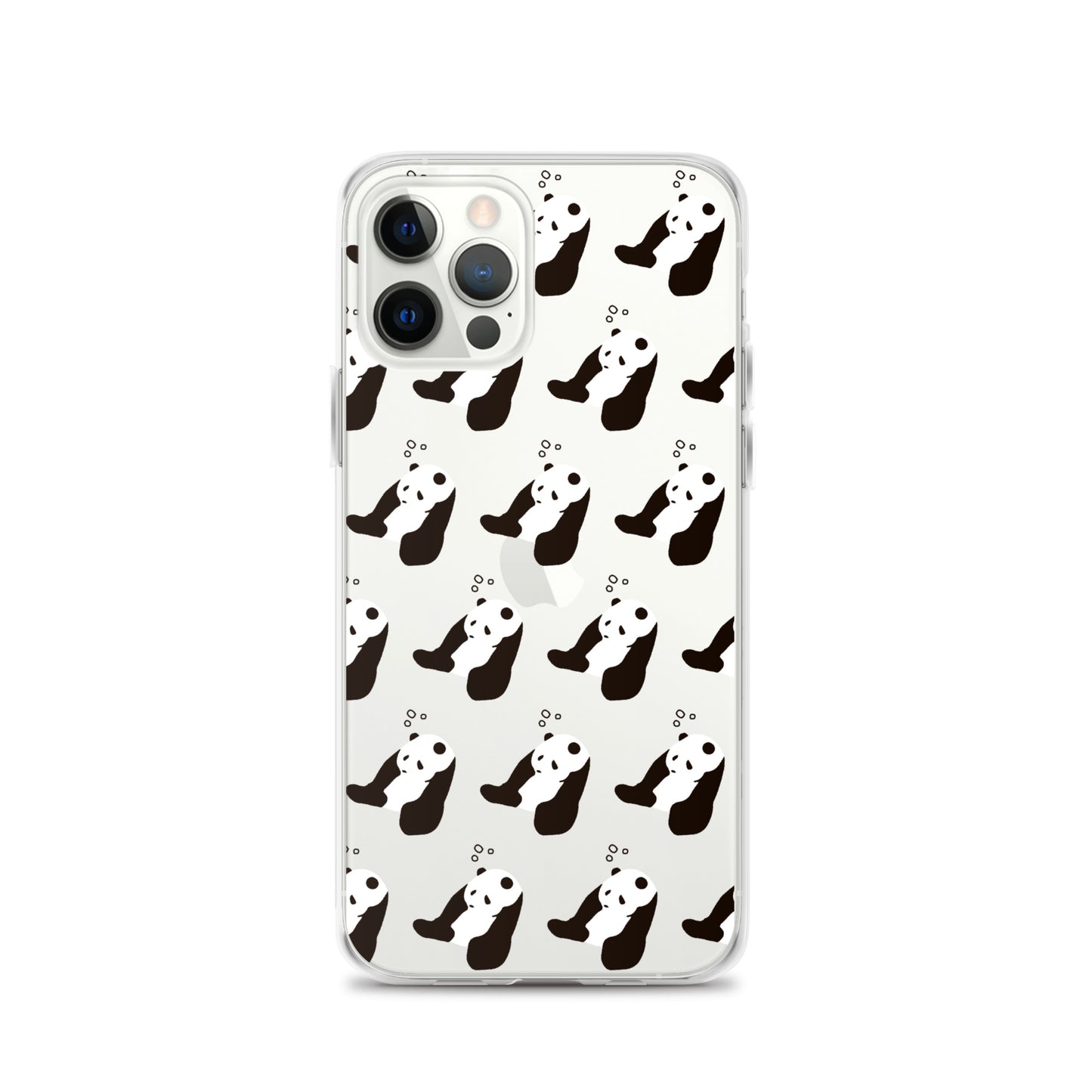 パンダ 眠たい iPhoneケース(斜め)