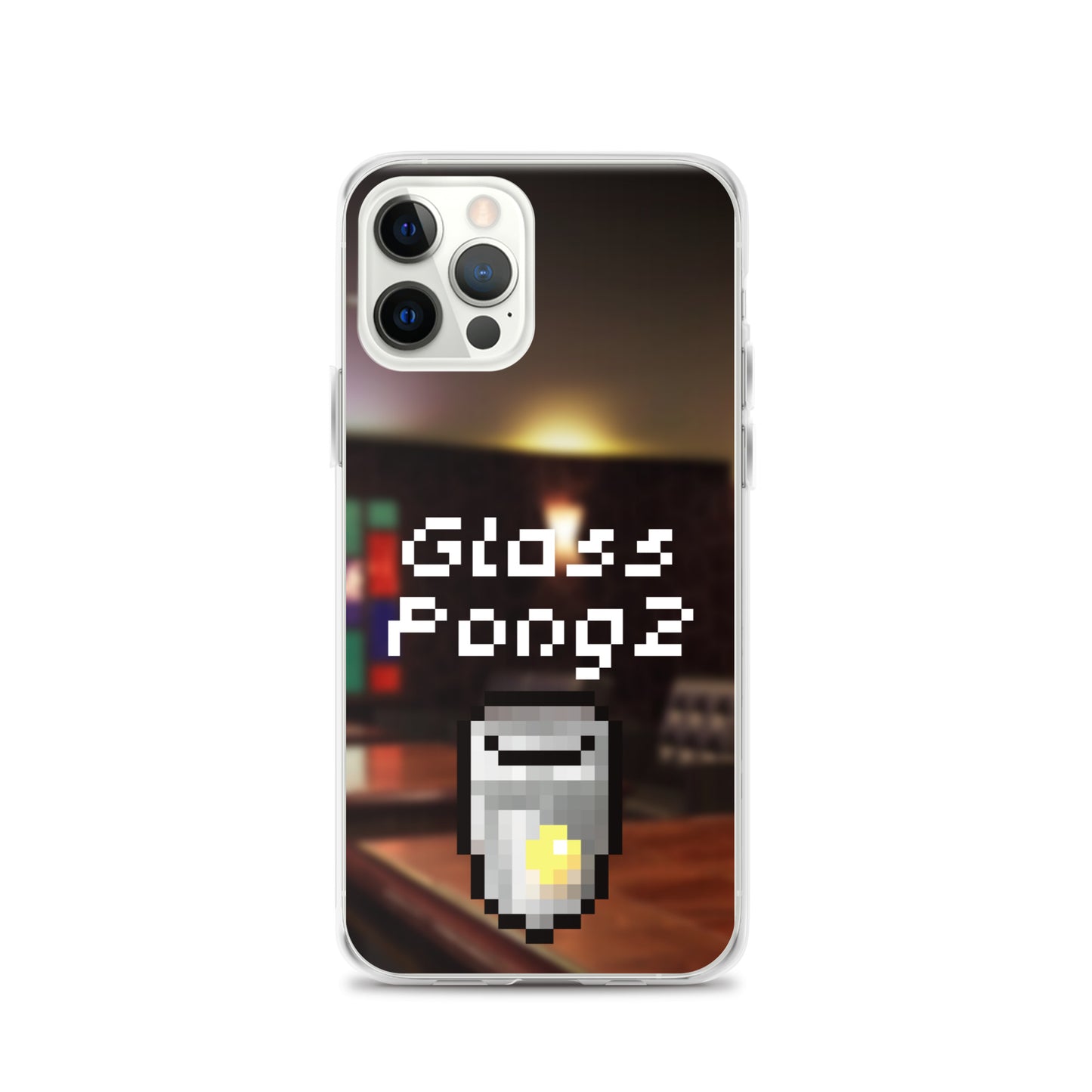 Glass Pong2 dot iPhoneケース(背景あり)