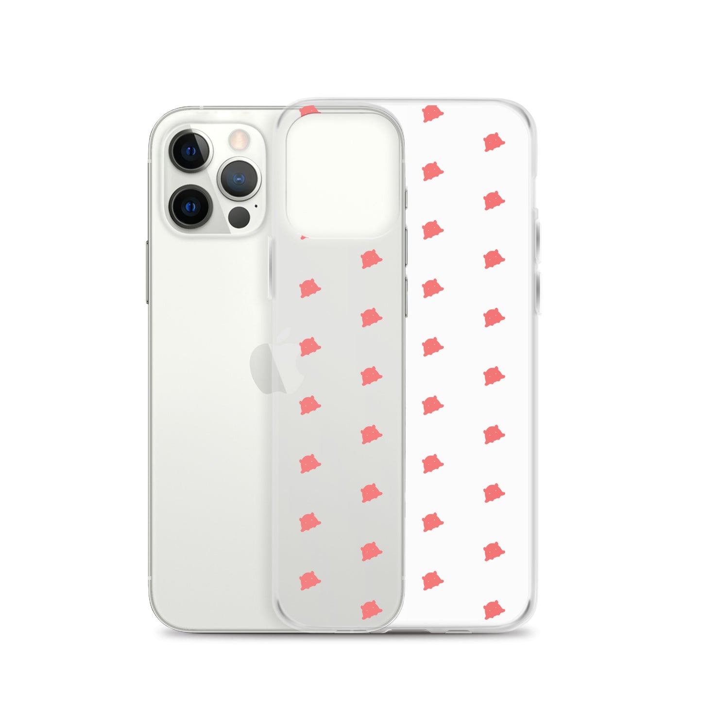 めんだこシルエットパターンiPhoneケース