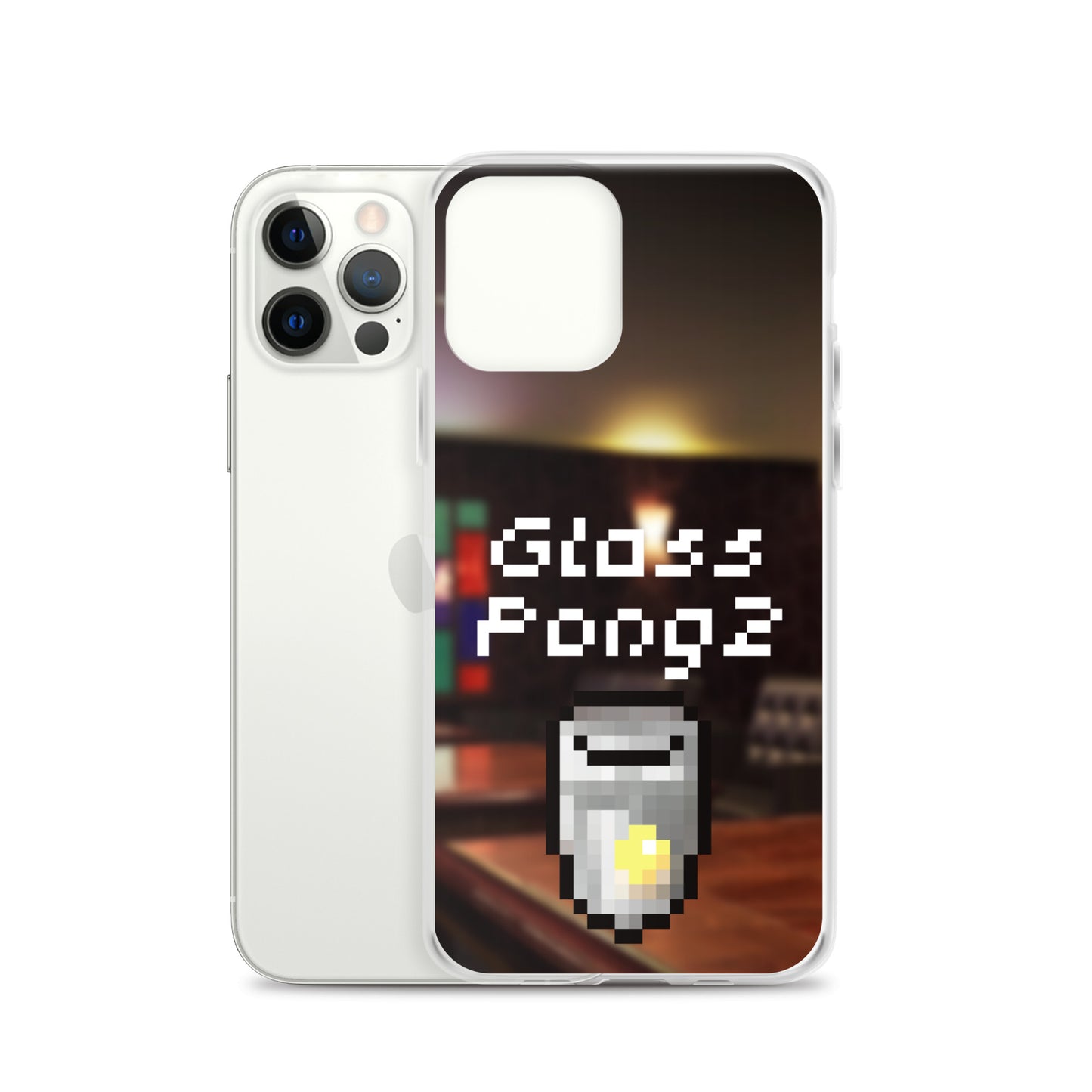 Glass Pong2 dot iPhoneケース(背景あり)