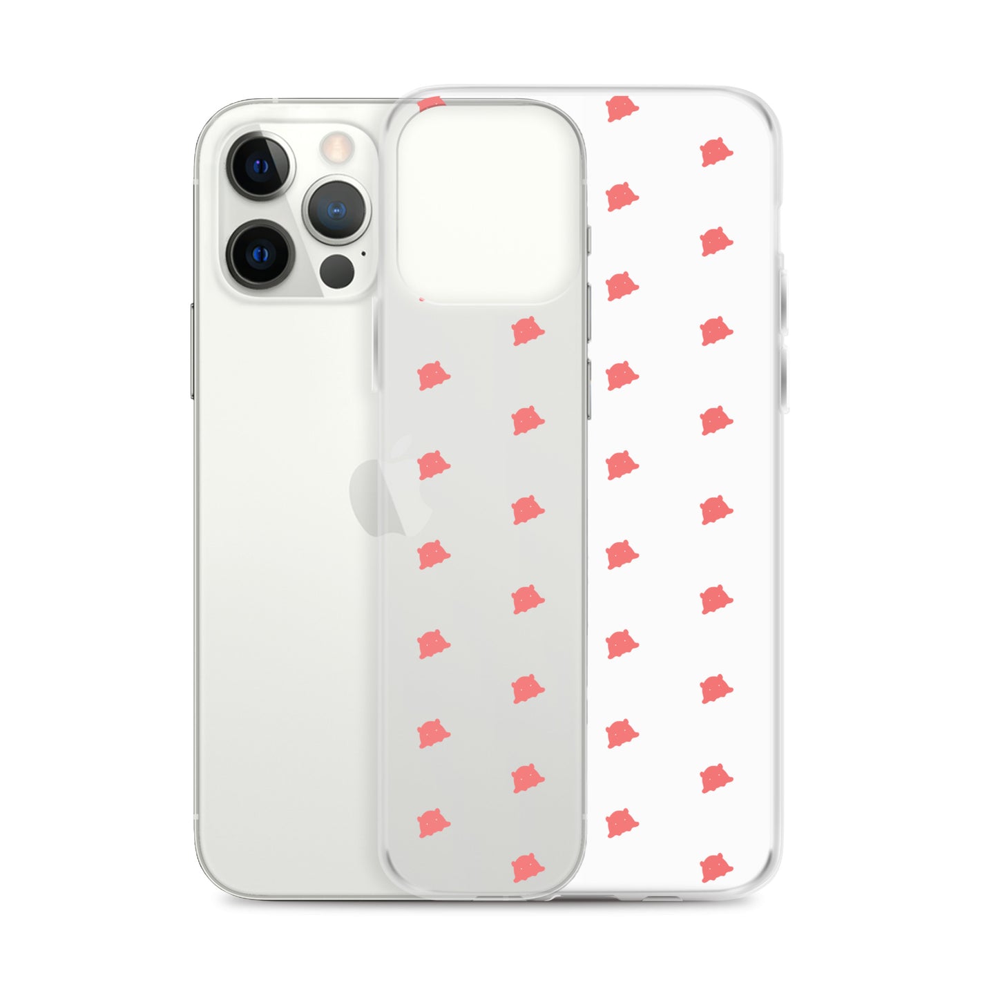 めんだこシルエットパターンiPhoneケース