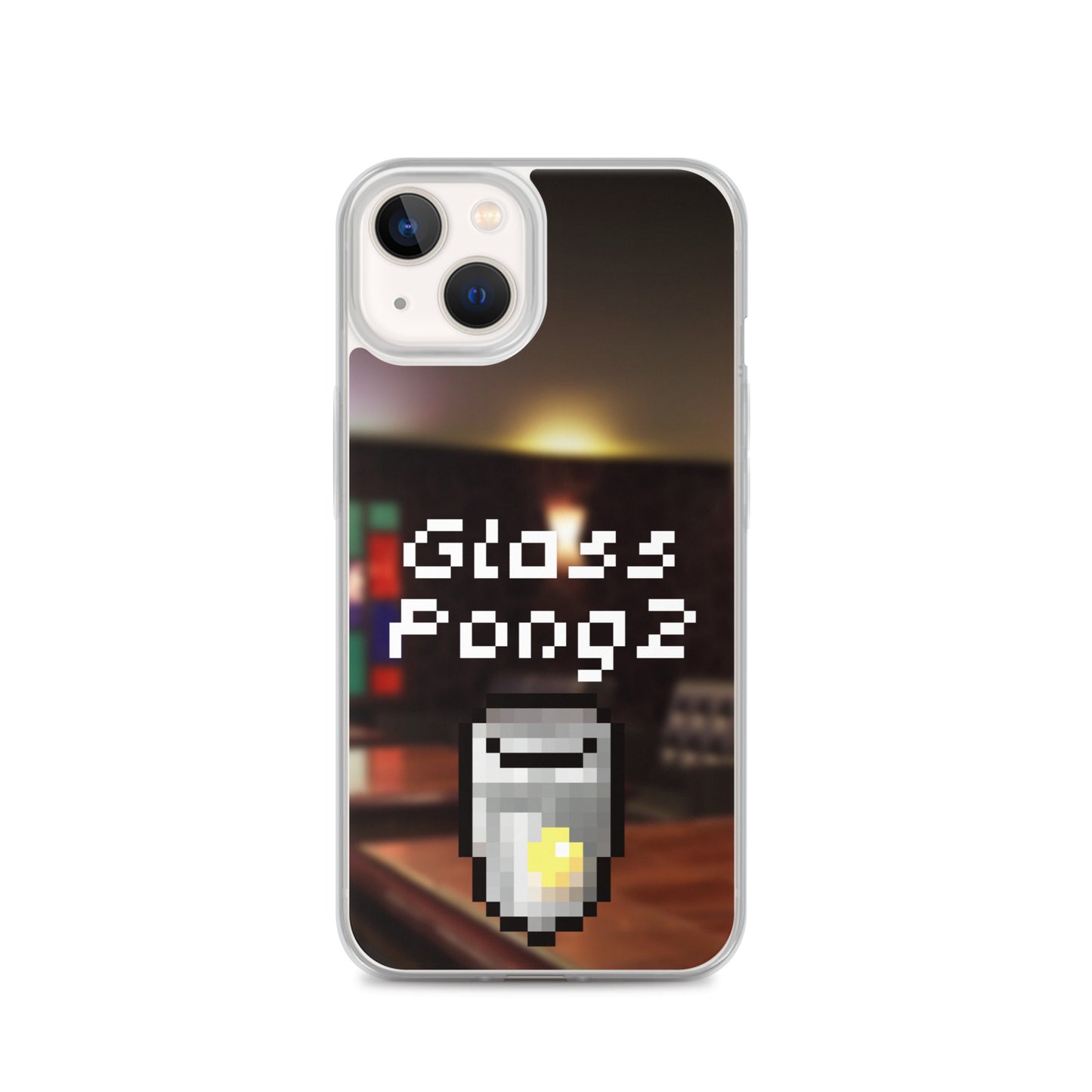 Glass Pong2 dot iPhoneケース(背景あり)