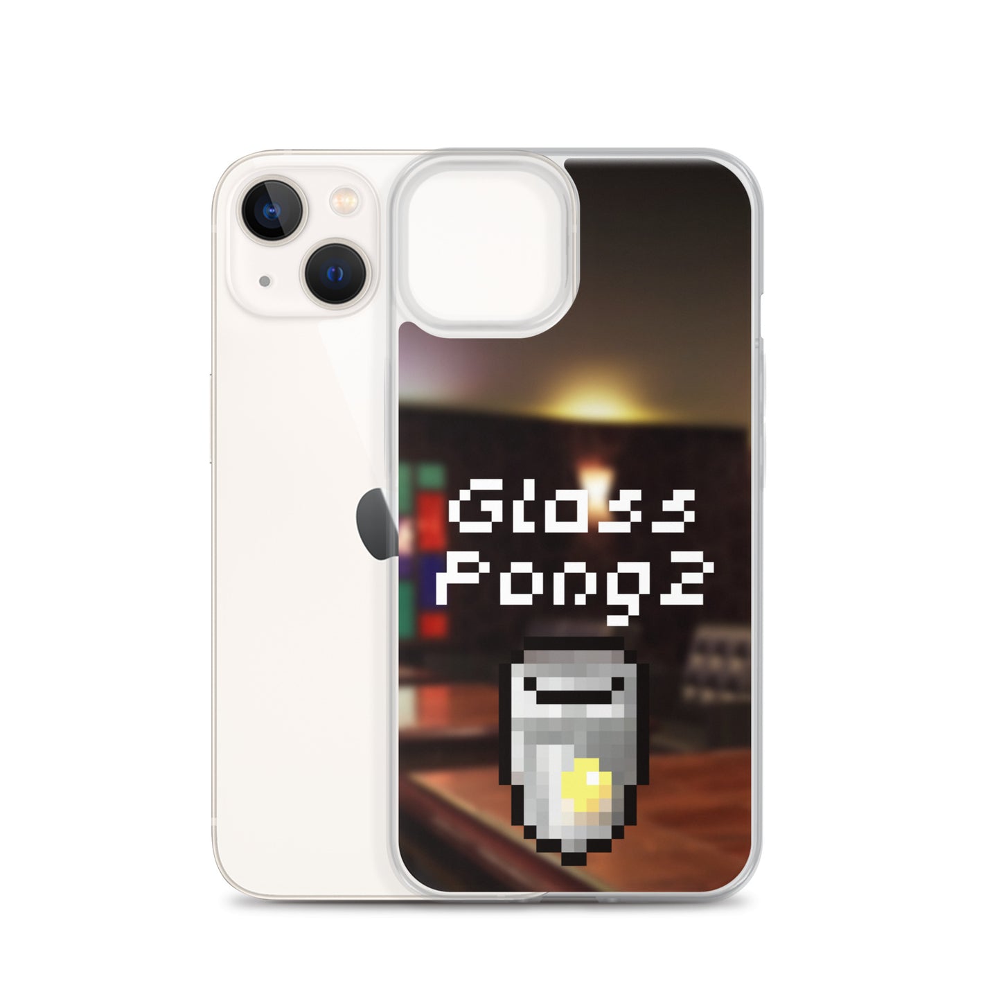 Glass Pong2 dot iPhoneケース(背景あり)