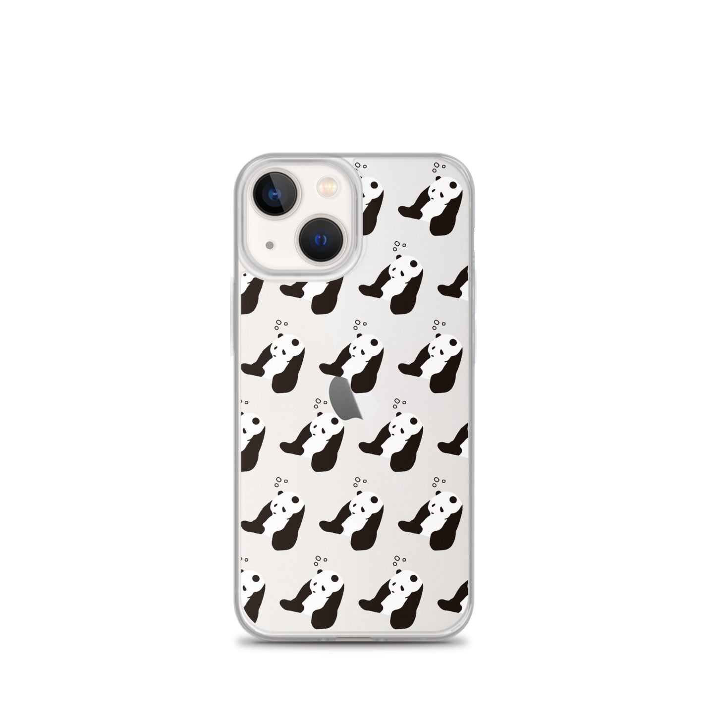 パンダ 眠たい iPhoneケース(斜め)