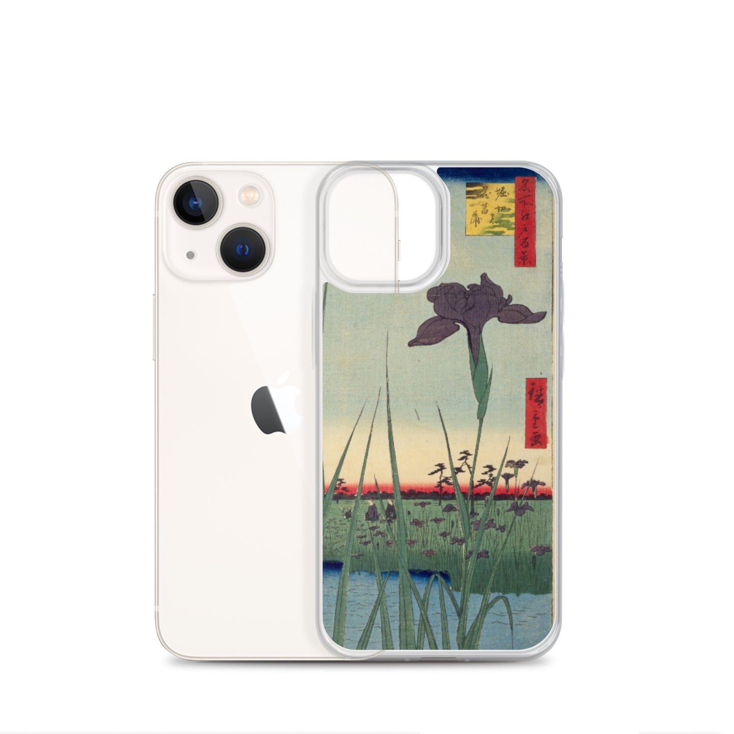 大正レトロ あやめ iPhoneケース