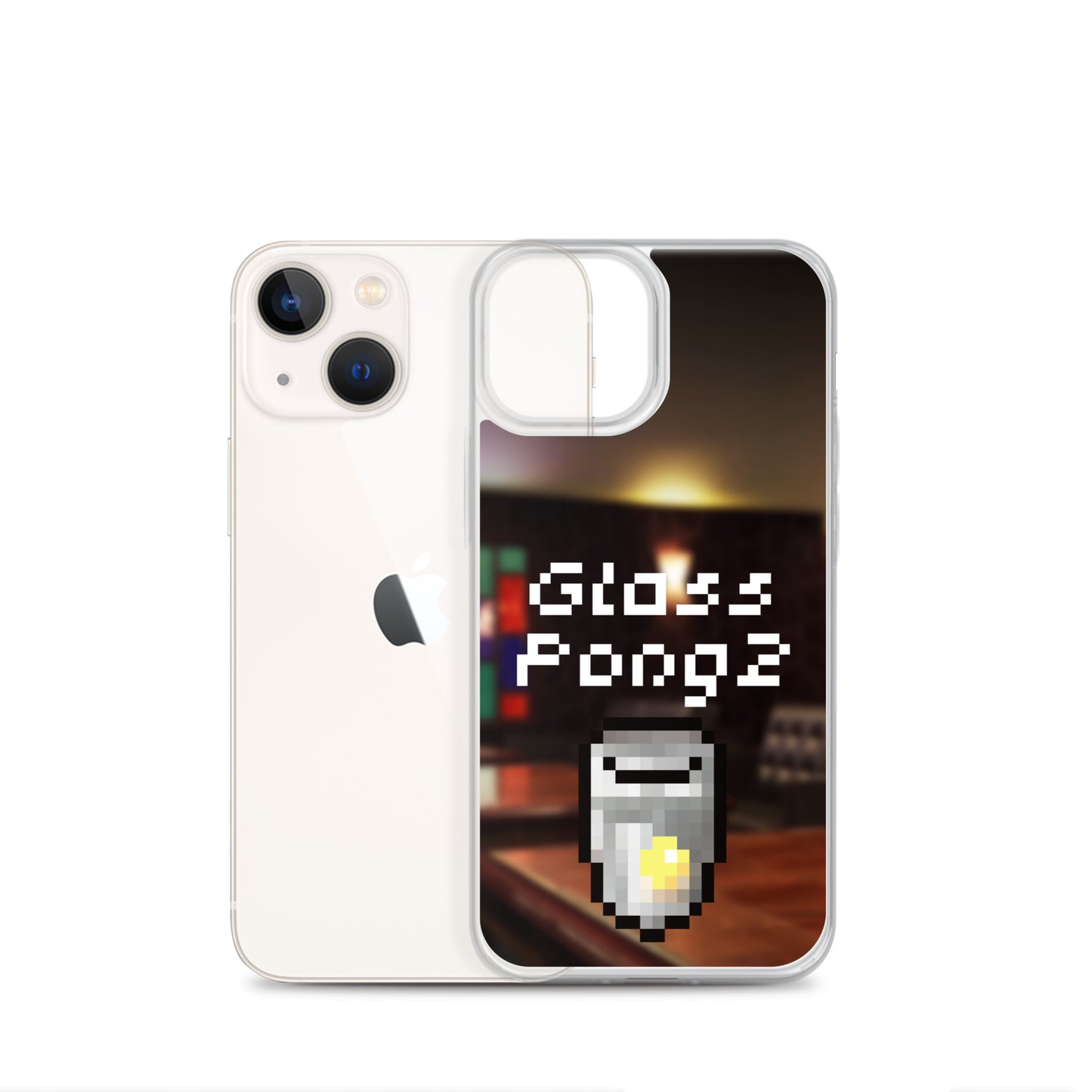 Glass Pong2 dot iPhoneケース(背景あり)