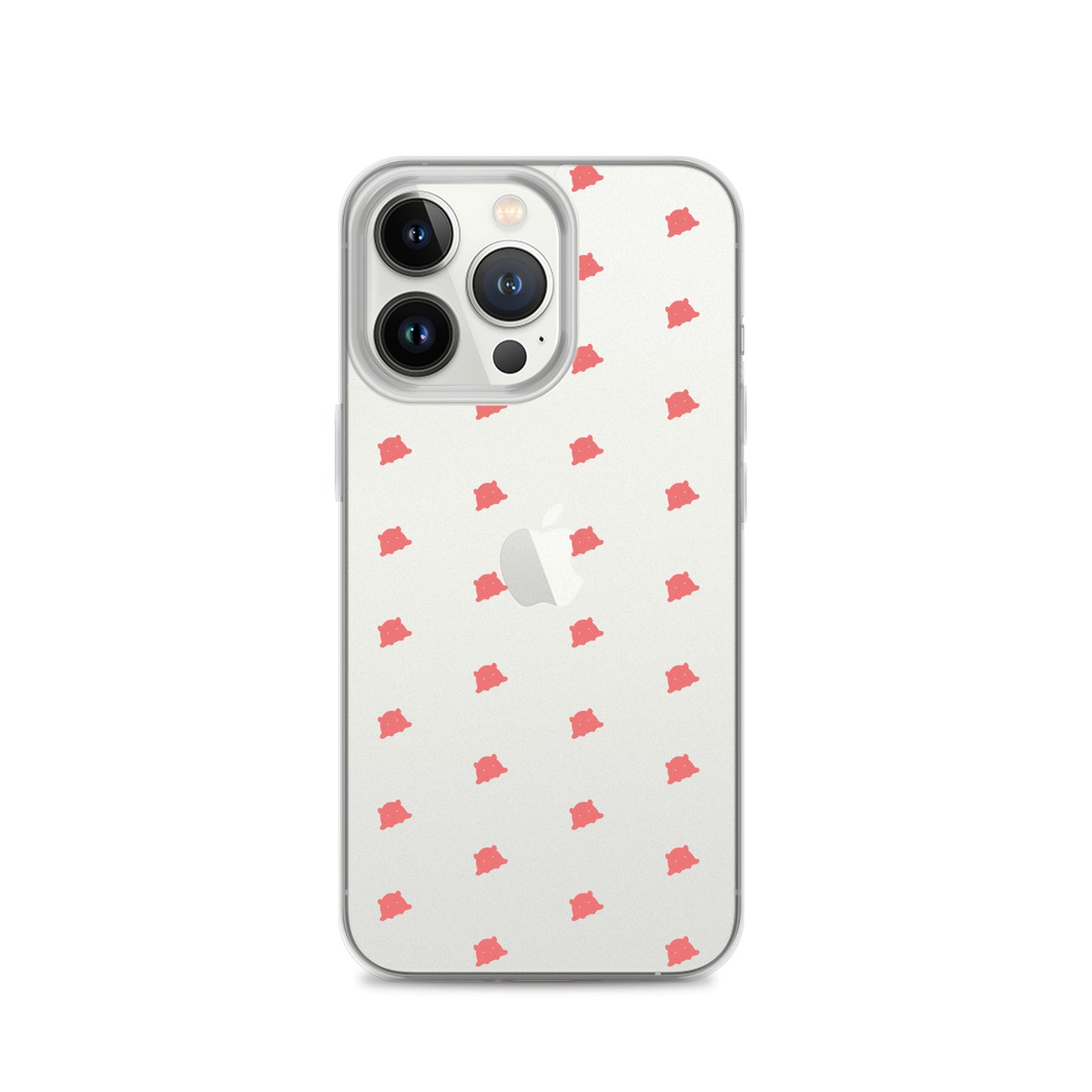 めんだこシルエットパターンiPhoneケース