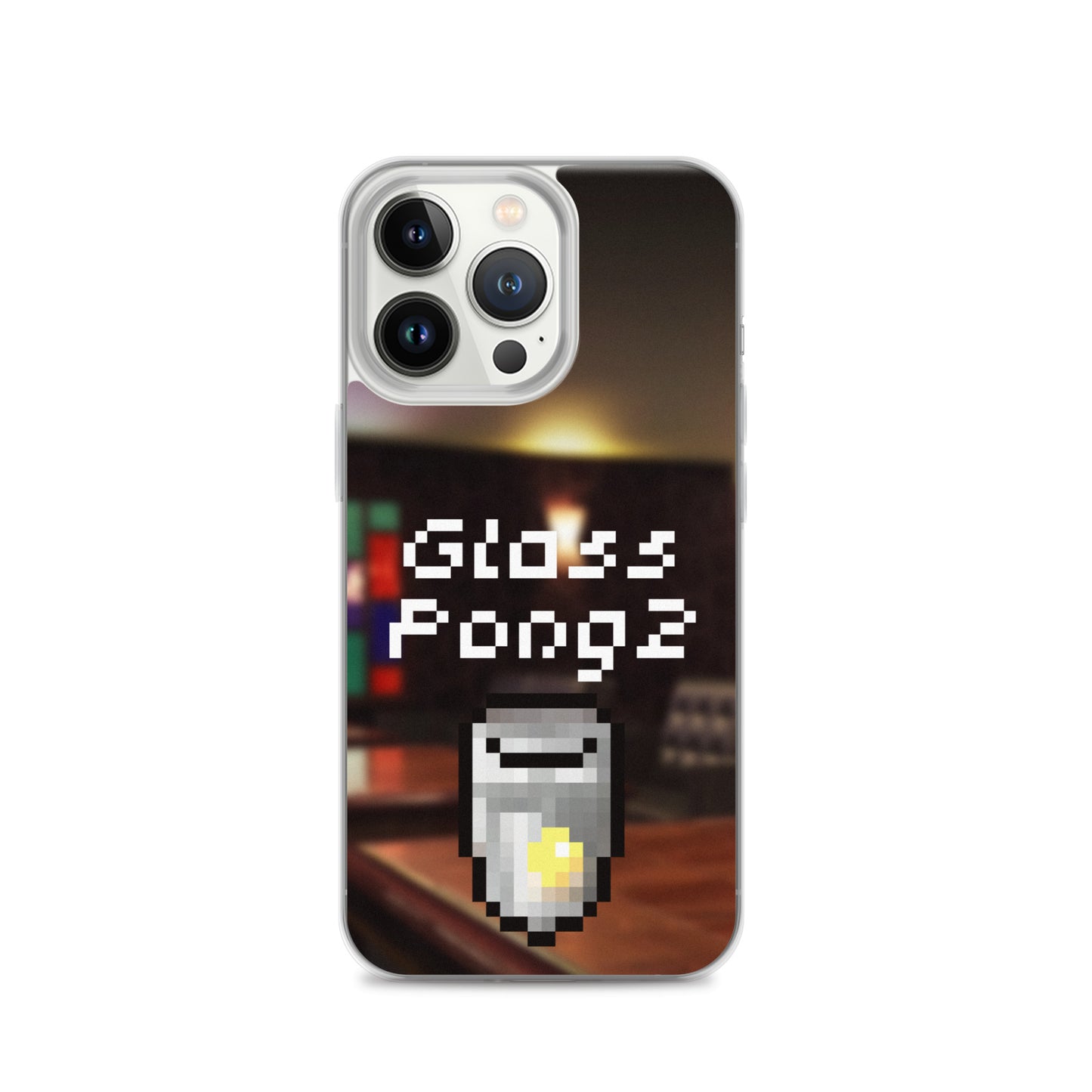 Glass Pong2 dot iPhoneケース(背景あり)