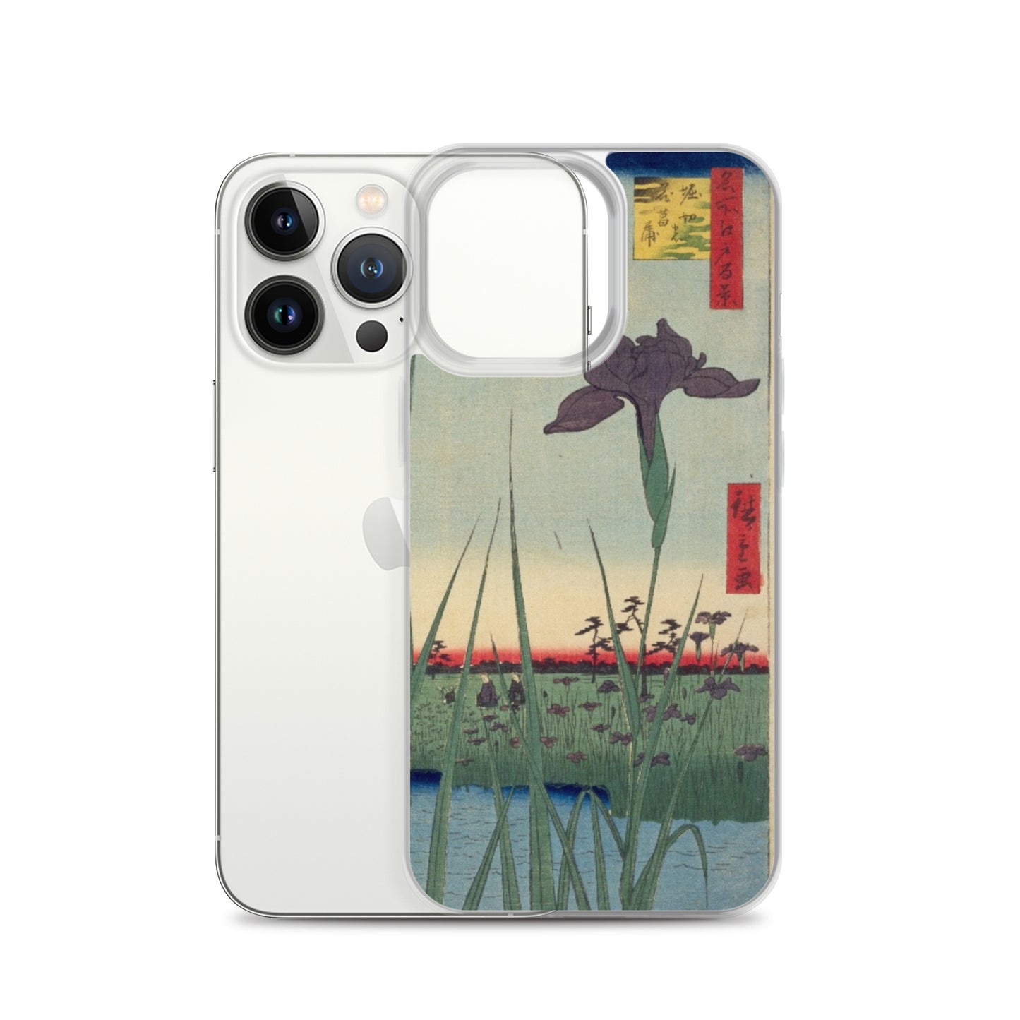 大正レトロ あやめ iPhoneケース