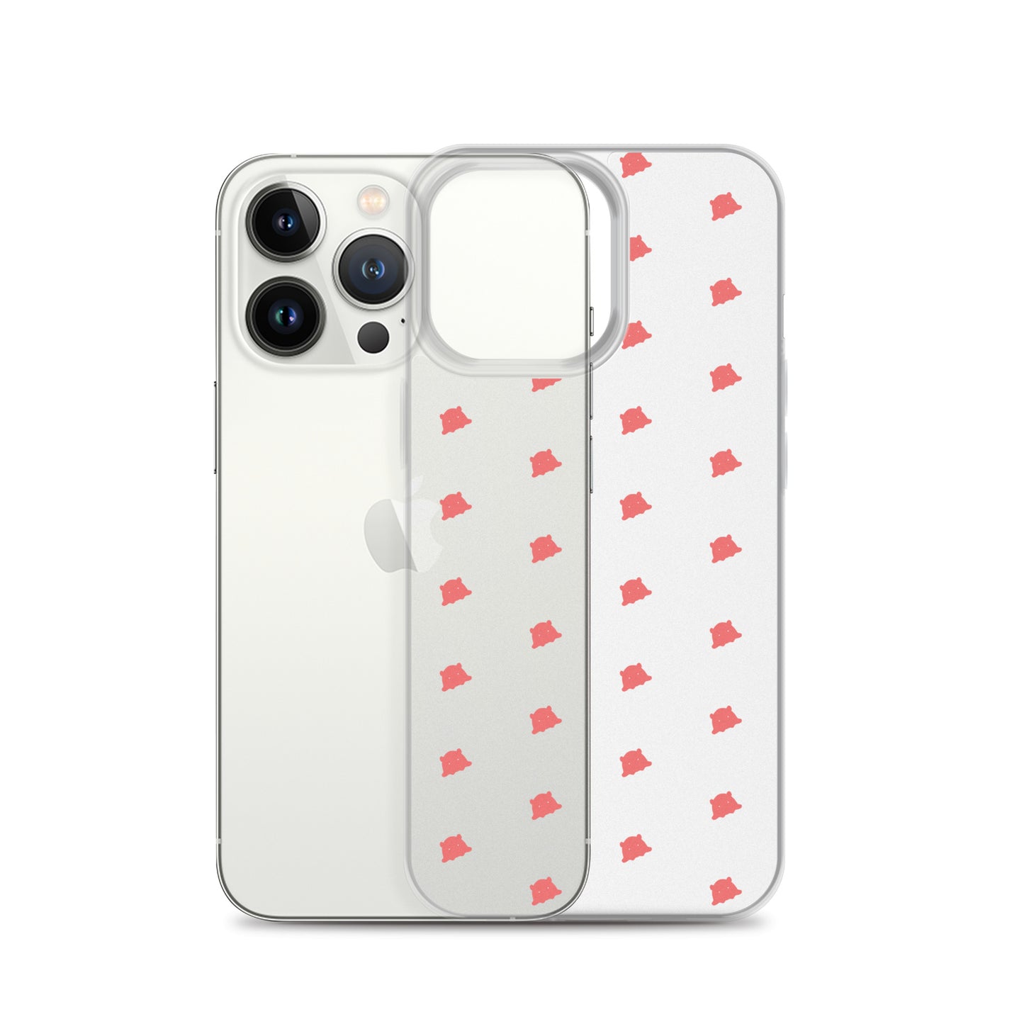めんだこシルエットパターンiPhoneケース