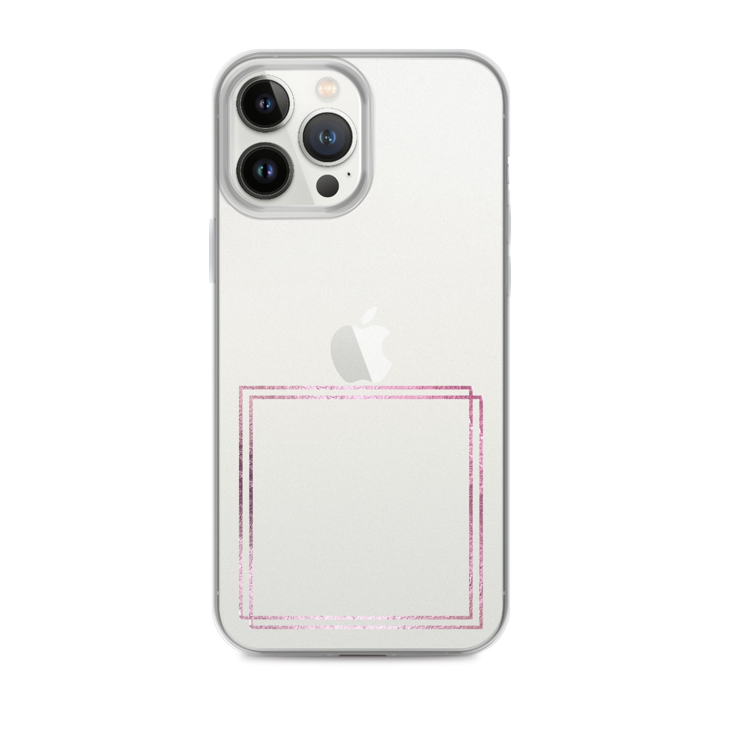 箔押し風フレーム(pink)iPhoneケース