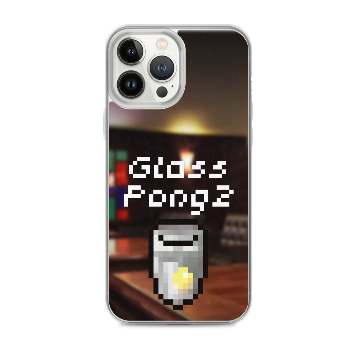 Glass Pong2 dot iPhoneケース(背景あり)