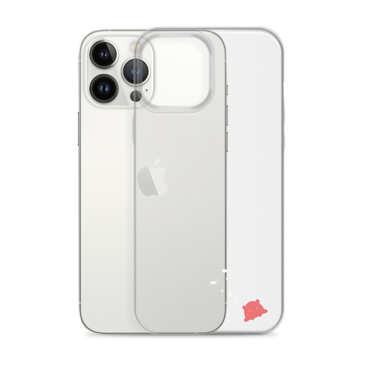 めんだこ&おさかなシルエット iPhoneケース
