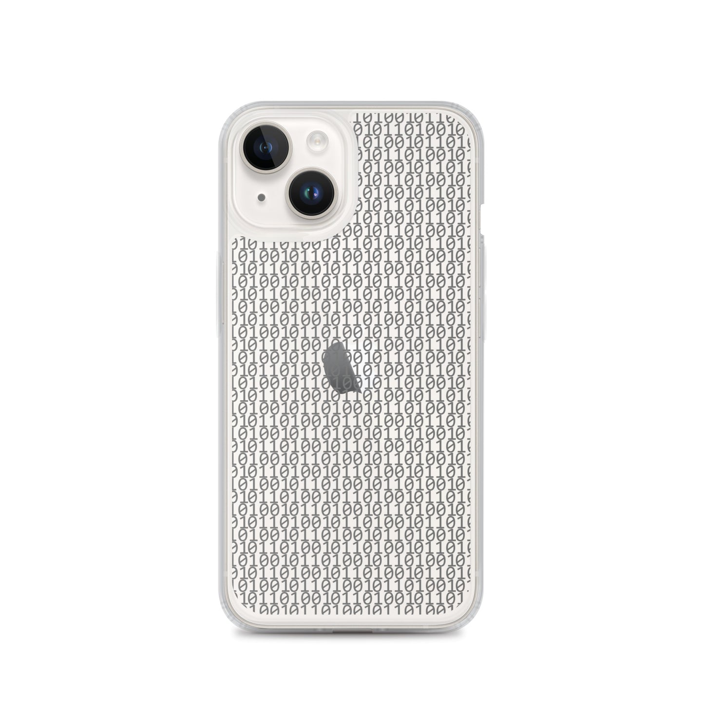 物質をデジタル出力すると。(カラー:クリア)2進数iPhoneケース
