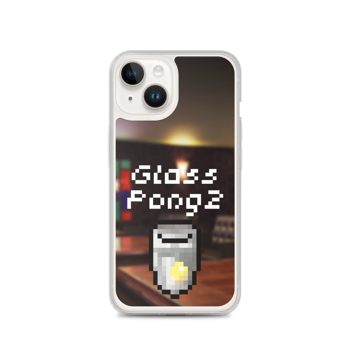 Glass Pong2 dot iPhoneケース(背景あり)
