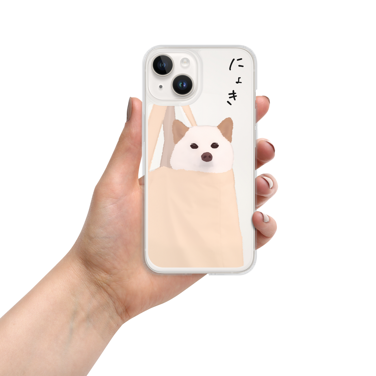 ニョッキィーヌ iPhoneケース(紀州犬)