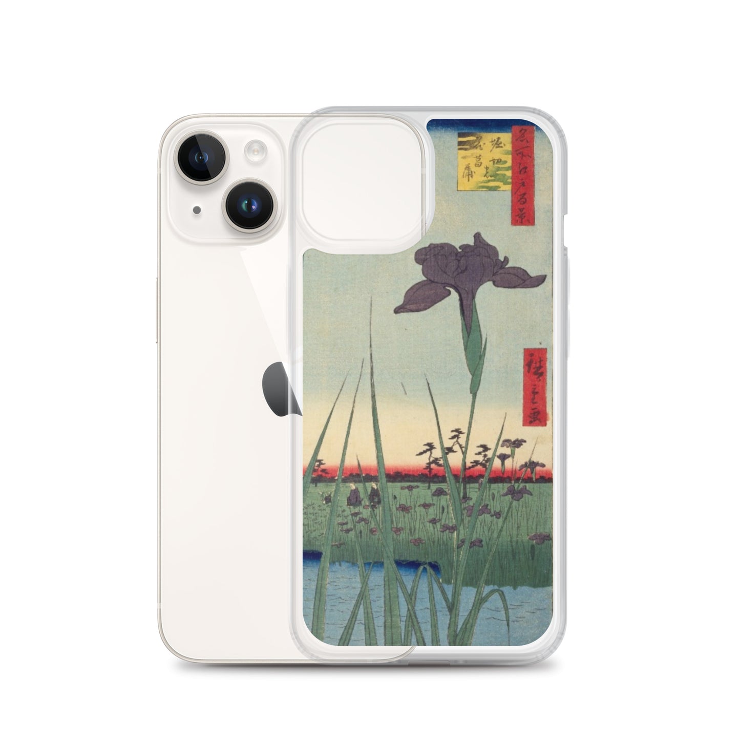 大正レトロ あやめ iPhoneケース