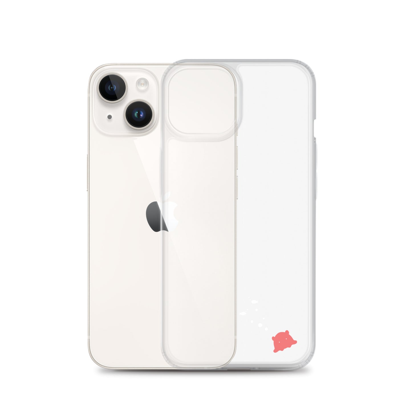 めんだこ&おさかなシルエット iPhoneケース