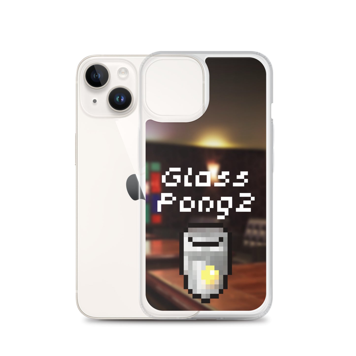 Glass Pong2 dot iPhoneケース(背景あり)