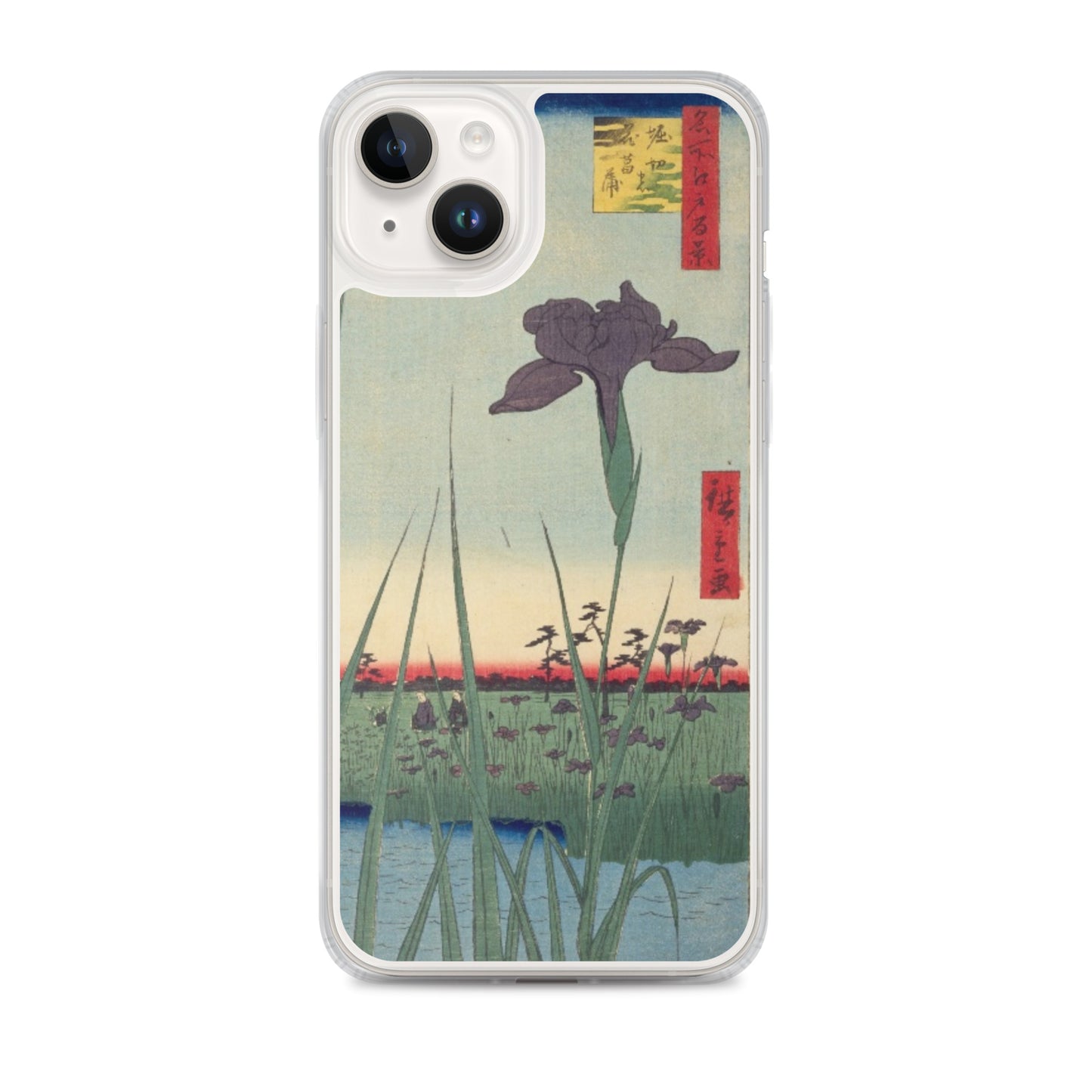 大正レトロ あやめ iPhoneケース