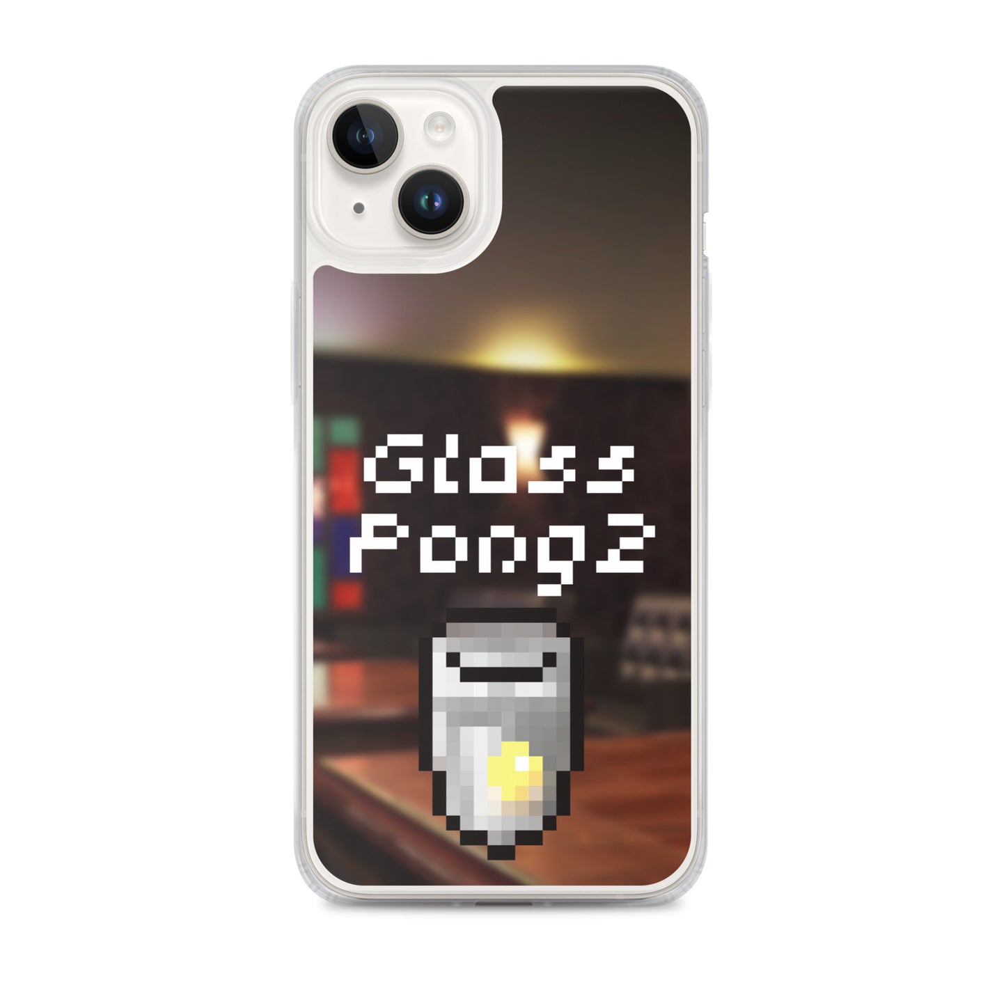 Glass Pong2 dot iPhoneケース(背景あり)
