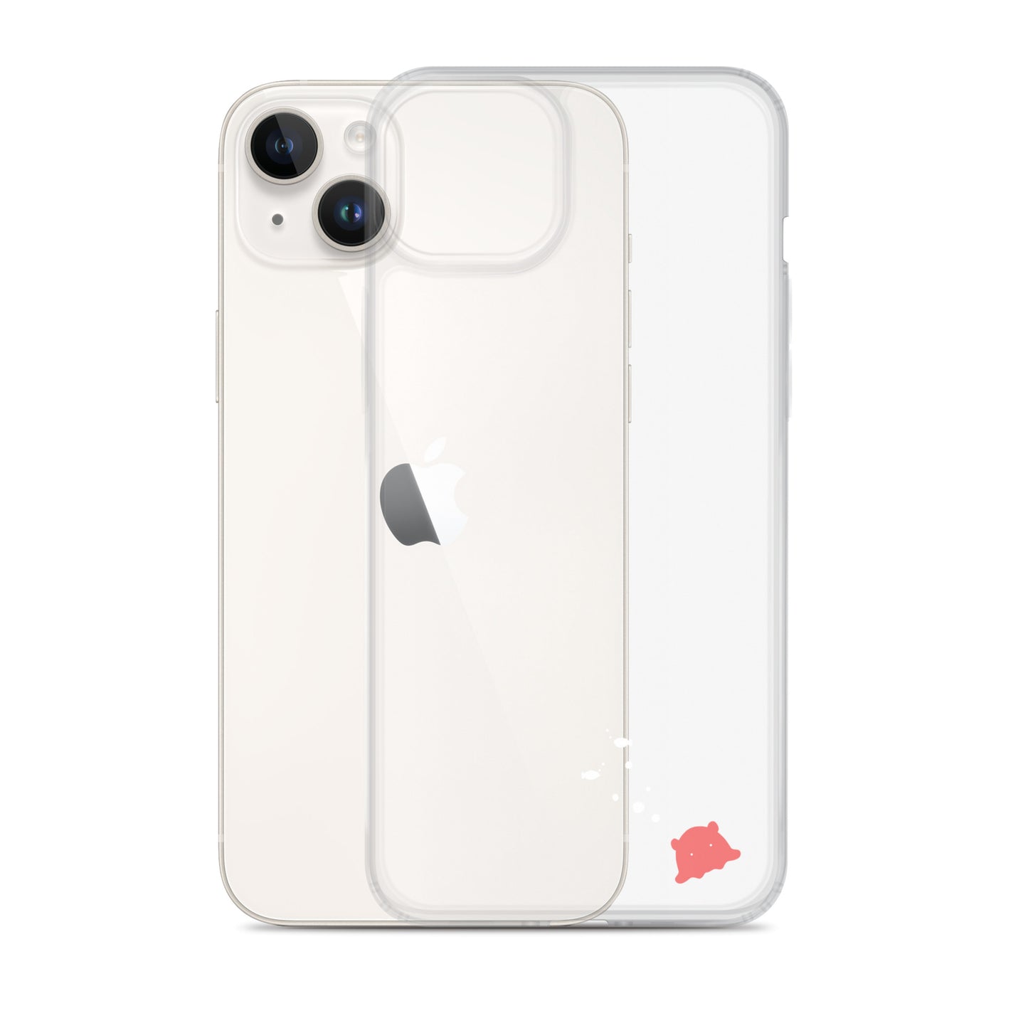 めんだこ&おさかなシルエット iPhoneケース