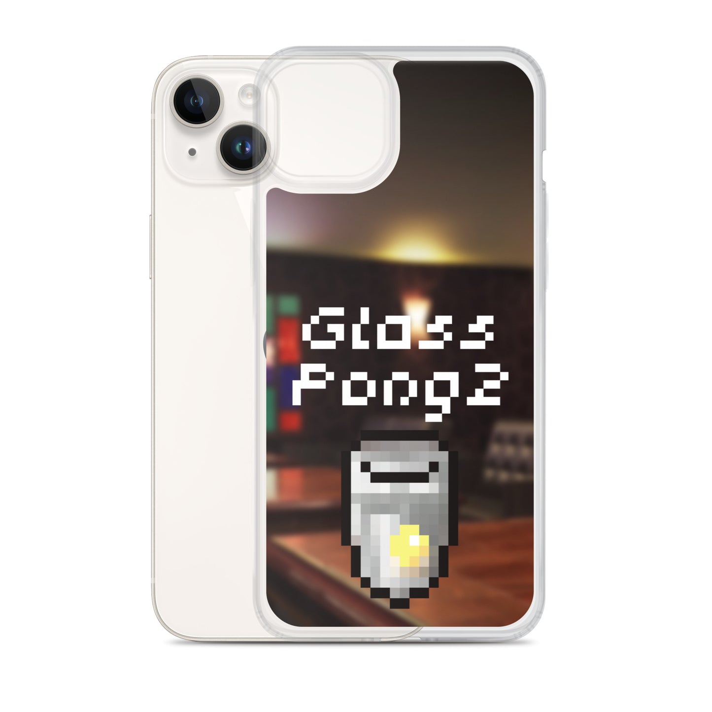 Glass Pong2 dot iPhoneケース(背景あり)