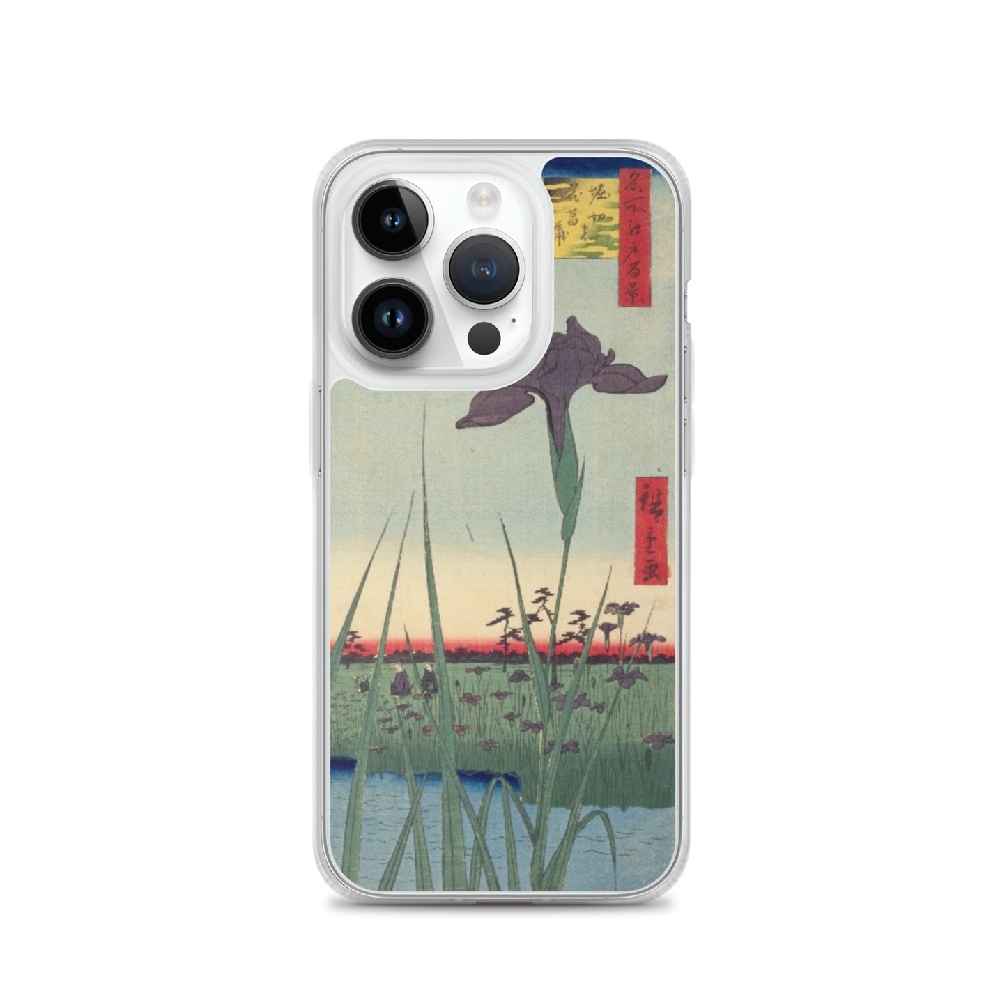 大正レトロ あやめ iPhoneケース