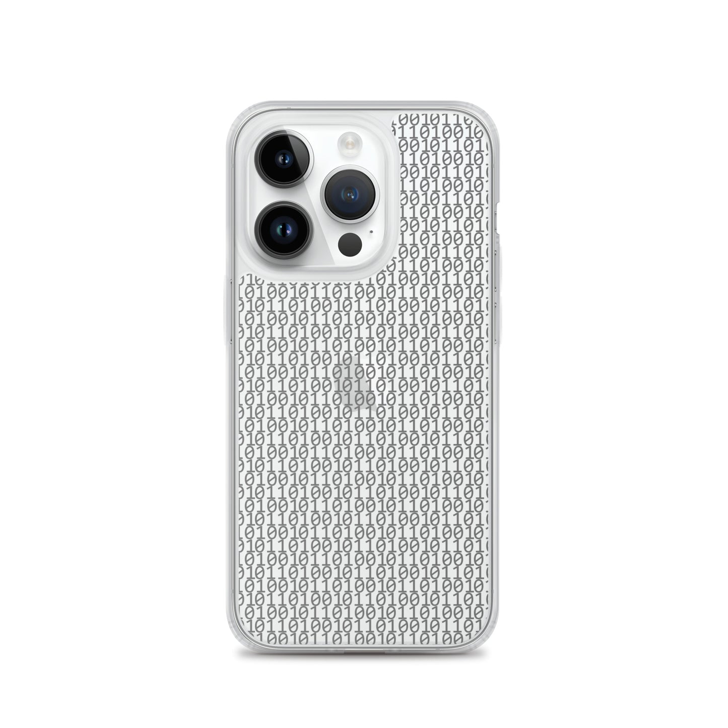 物質をデジタル出力すると。(カラー:クリア)2進数iPhoneケース
