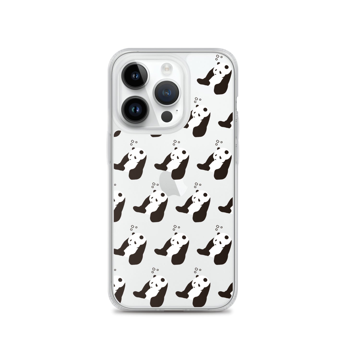 パンダ 眠たい iPhoneケース(斜め)