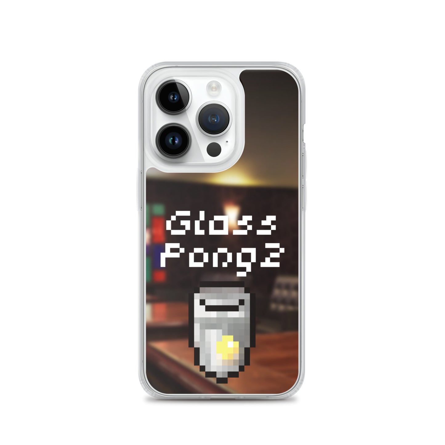Glass Pong2 dot iPhoneケース(背景あり)