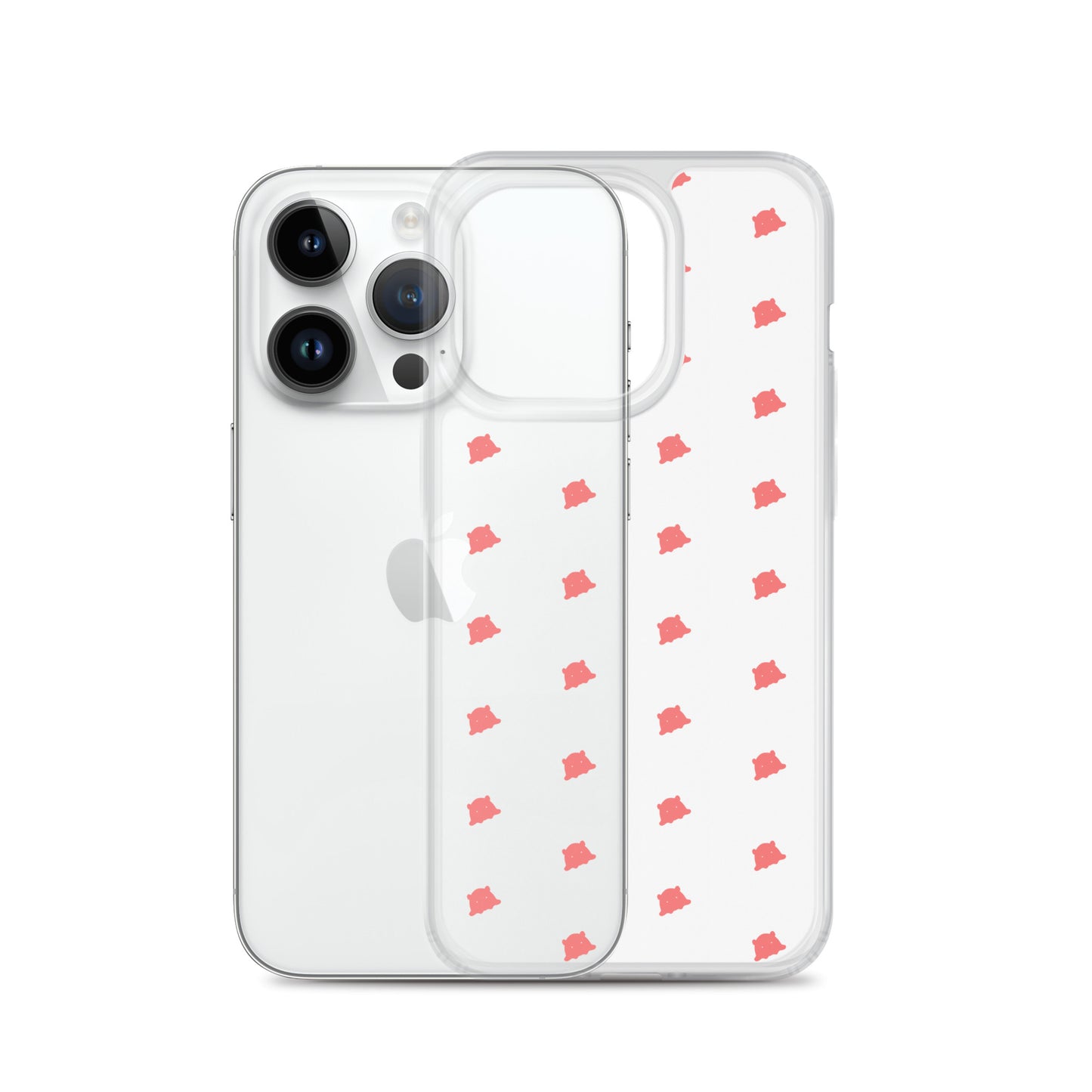 めんだこシルエットパターンiPhoneケース