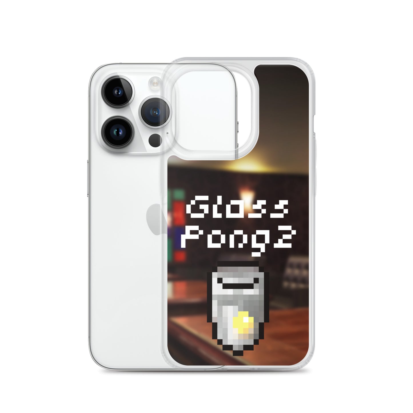 Glass Pong2 dot iPhoneケース(背景あり)
